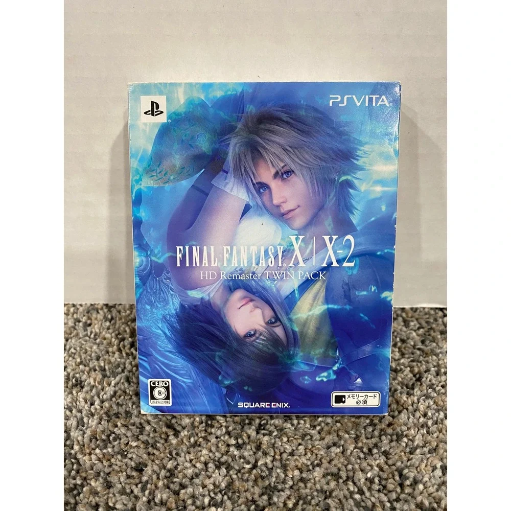 Video Game Final Fantasy X X-2 HD Remaster Twin Pack PS Vita Blue Excellent